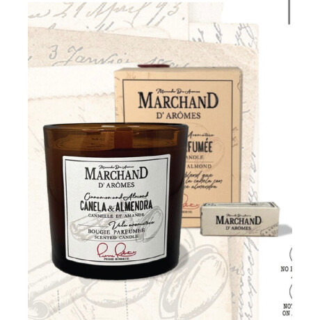 VELA AROMATICA DE SOJA MARCHAND CANELA & ALMENDRAS