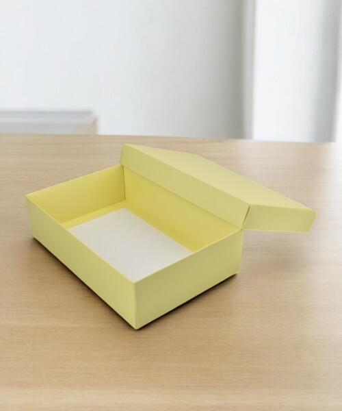 Caja eco 07 - 16x23x6 cm. AMARILLO PASTEL