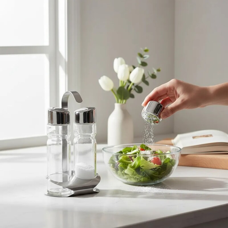 Aceitera/vinagrera con soporte 170 ml - F/SPS-11 Aceitera/vinagrera con soporte 170 ml - F/SPS-11