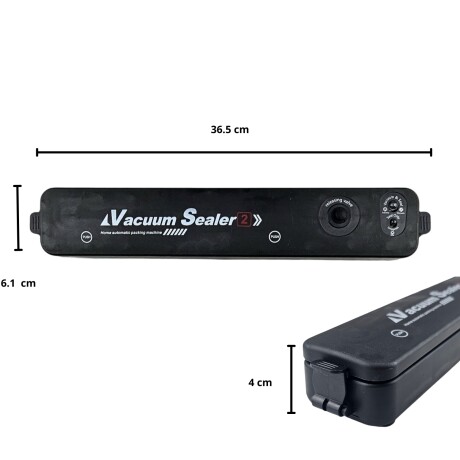 Maquina Automática Selladora al vacio con 10 bolsas Negro