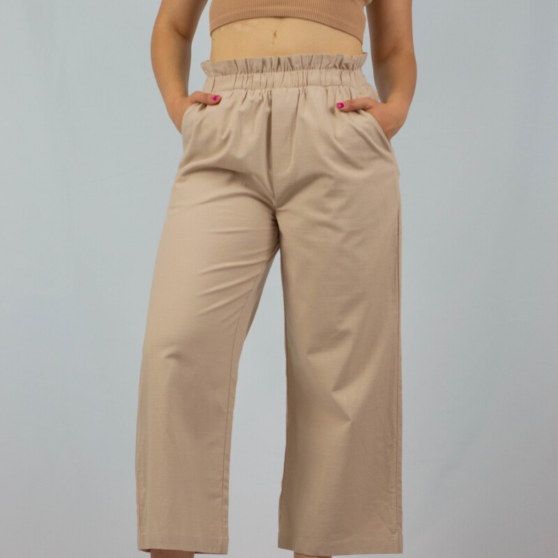 Pantalon Cropped Wanna Beige