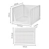 A912316 Estante Cajonera Plegable Y Apilable De Plástico Cocina Baño Xl