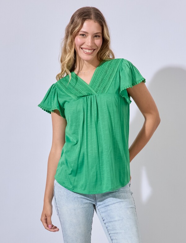 Blusa Puntilla VERDE