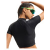 Top UA HeatGear Crop Mock SS Mujer 6010006-008 Negro