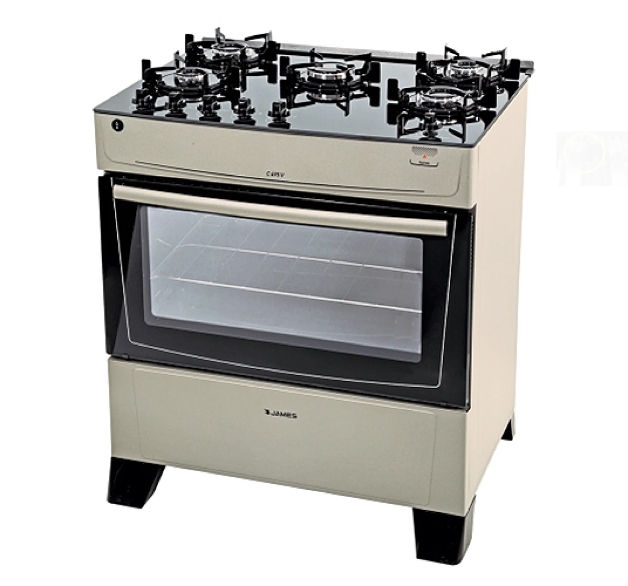 COCINA JAMES C 695 V - TITANIUM -5 H Mesada Vidrio - Sin color 