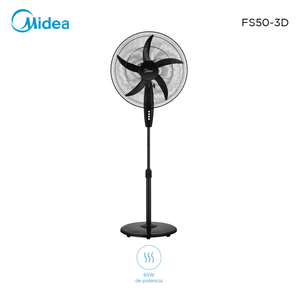 Ventilador de pie Midea FS50-3D negro