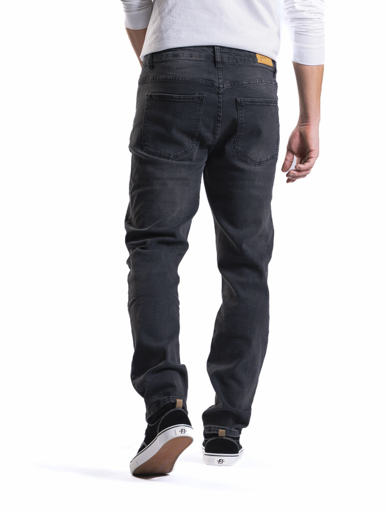 Jean Regular Fit Largo 30 Gris Oscuro