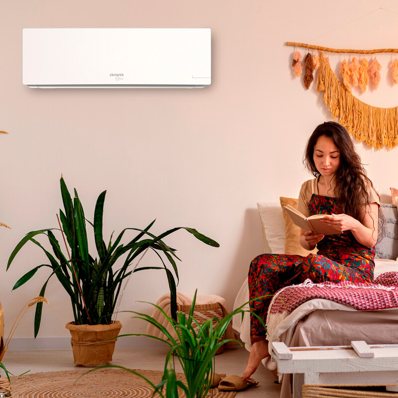 Aire Acondicionado AIWA 18000 BTU Split ON/OFF Frío/Calor Blanco Aire Acondicionado AIWA 18000 BTU Split ON/OFF Frío/Calor Blanco