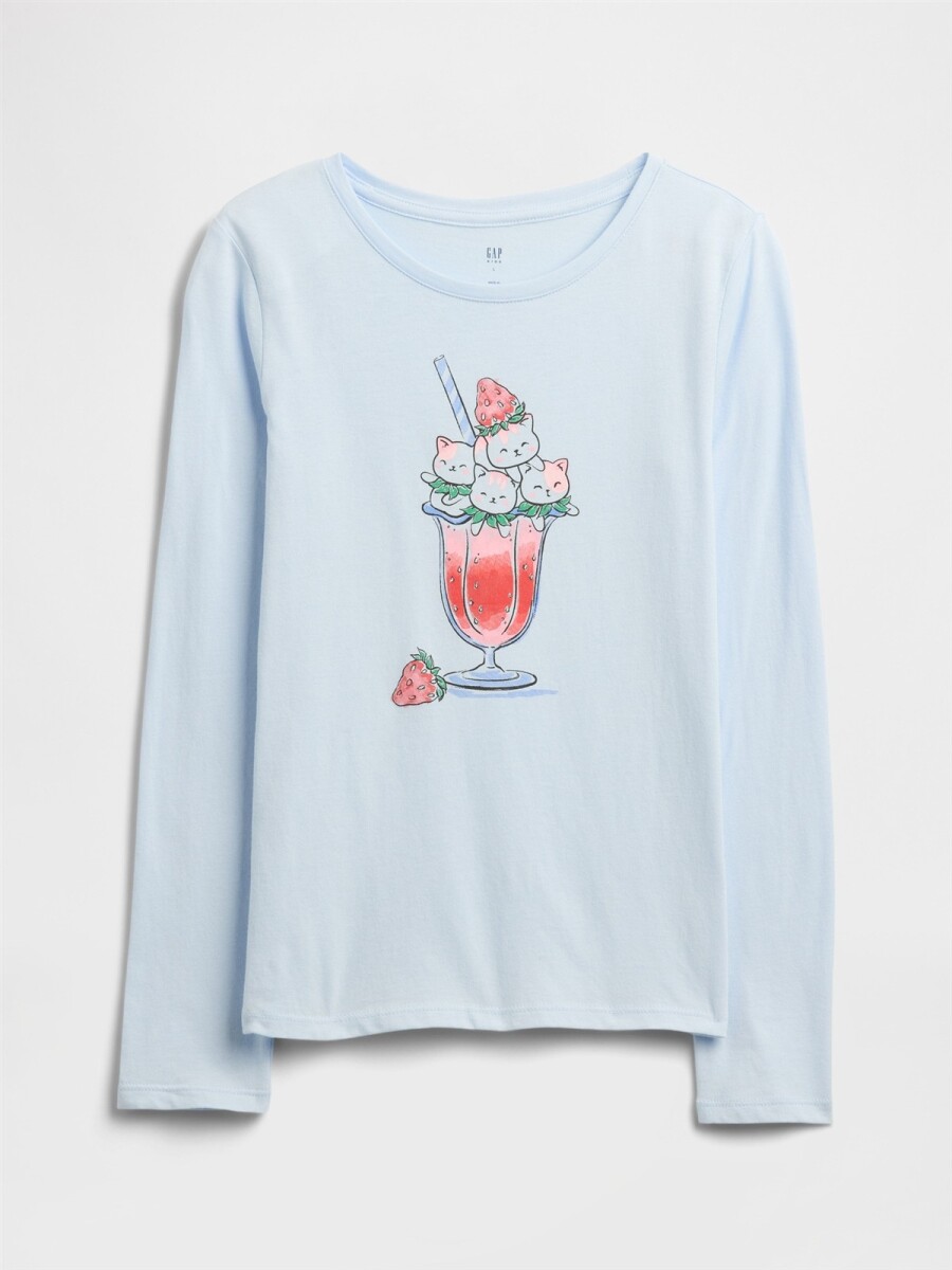 Remera Gráfico Niña - Serene Blue 