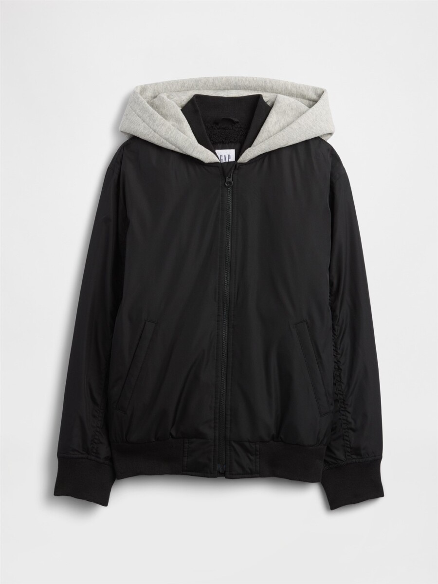 Campera Bomber Niño - True Black 