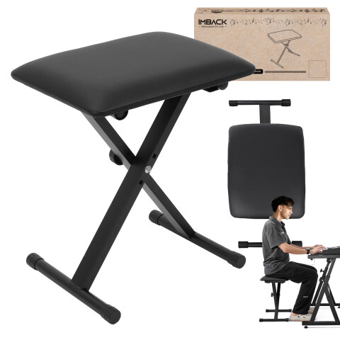 Banco Taburete Asiento Taburete Altura Regulable Piano Organo Teclado Musica Imback Color Negro Banco Taburete Asiento Taburete Altura Regulable Piano Organo Teclado Musica Imback Color Negro