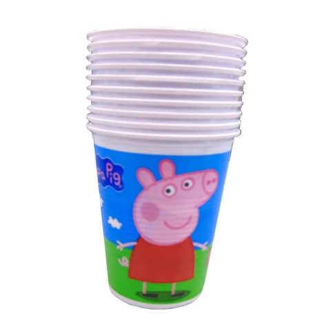 Vaso Peppa Pig Cotillón x 8 unidades U
