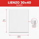 Set x5 Lienzos de 30x40 BLANCO