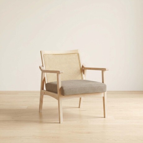 BUTACA MADERA-Y-TELA NATURAL-BEIGE DAKOTA NATURAL