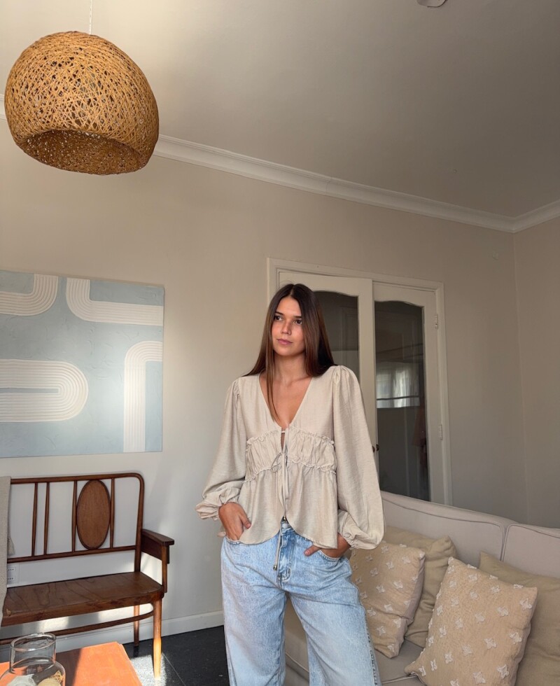Camisa Muna beige