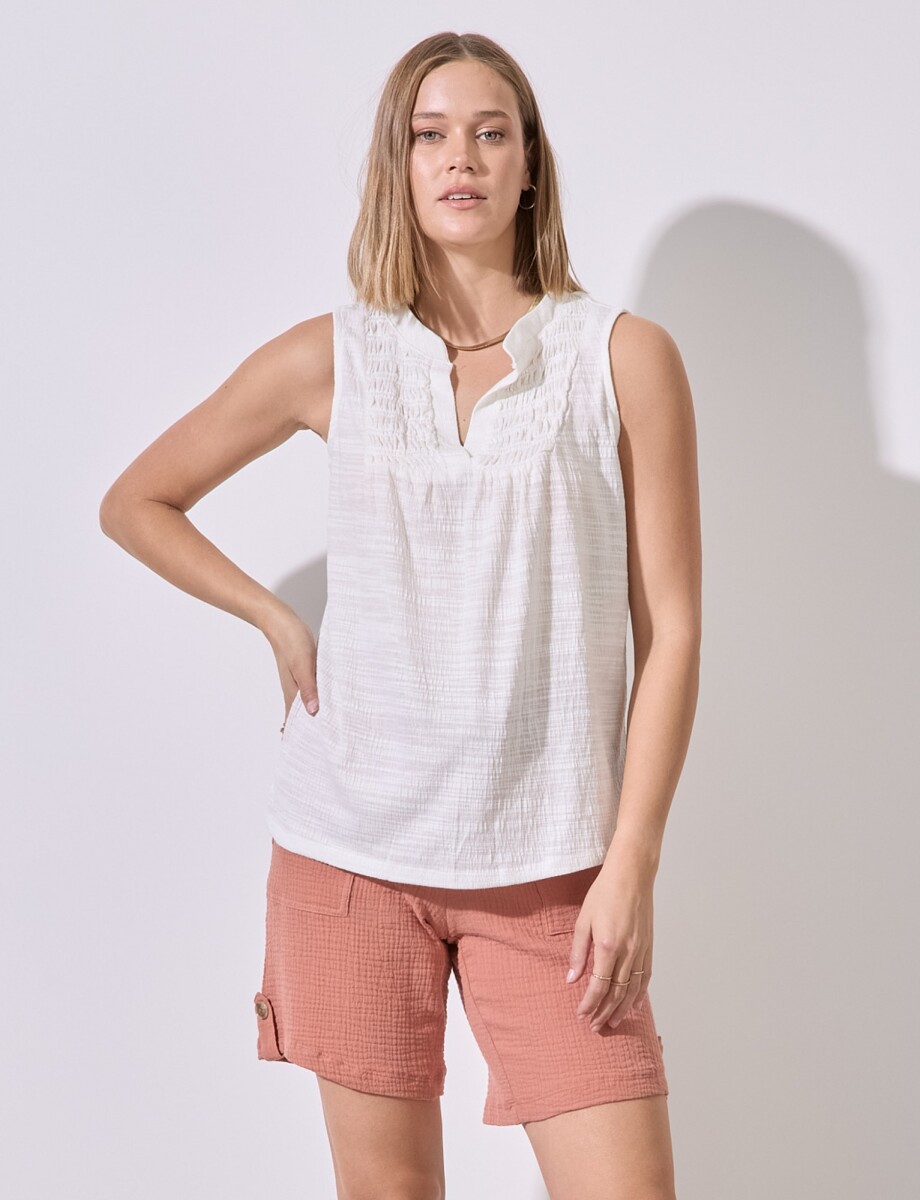 Musculosa Frunces - Crudo 