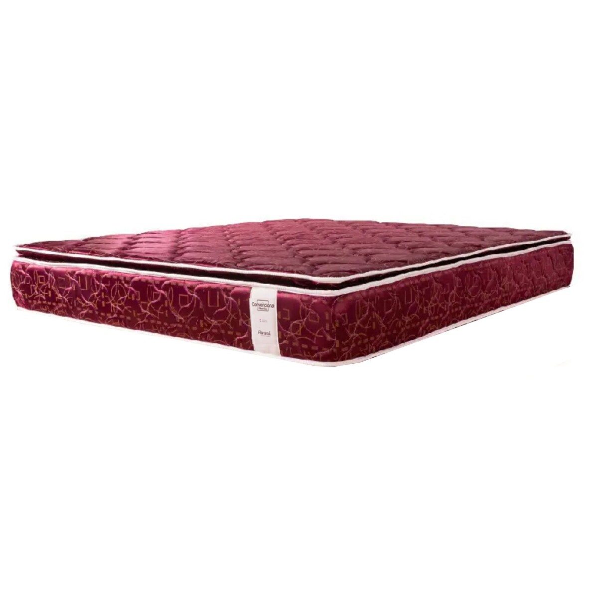 Colchón Paraná Neo Convencional Pillow Top 160x200 cm - Bordo 
