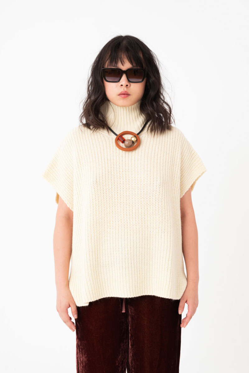CHALECO PONCHO Natural