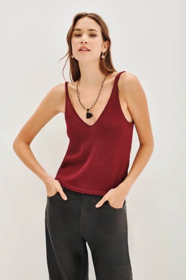 Musculosa Metal Cobre