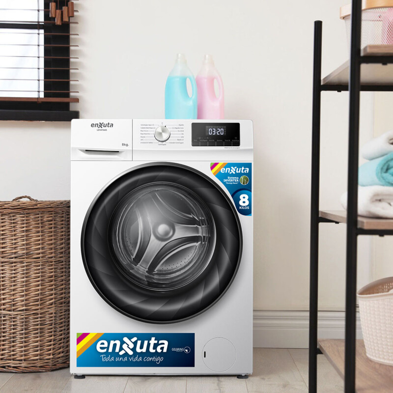Lavarropa Enxuta 8kg Blanco Inverter Lenx1685 1400rpm Lavarropa Enxuta 8kg Blanco Inverter Lenx1685 1400rpm