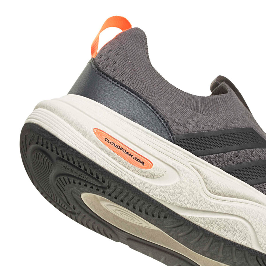 Championes de Hombre Adidas Cloudfoam Cuxxion Sock Gris - Negro