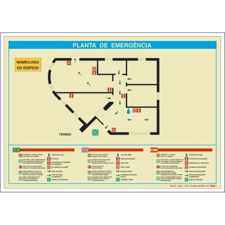 Señalética Fotoluminiscente TAG K1