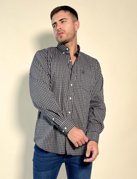 Camisa a cuadros Adonis Negro