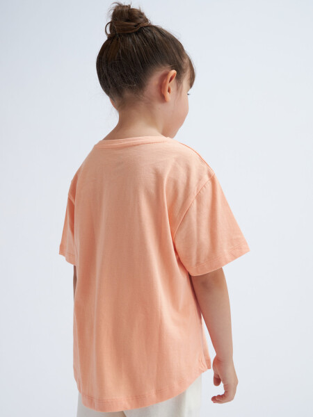 Remera manga corta Salmón