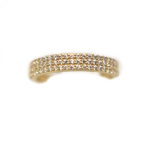 Anillo en Oro 18 Kilates Con Zirconias Anillo en Oro 18 Kilates Con Zirconias