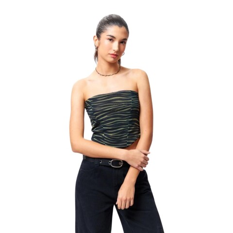 TOP SAANVI XS-L VERDE MUSG