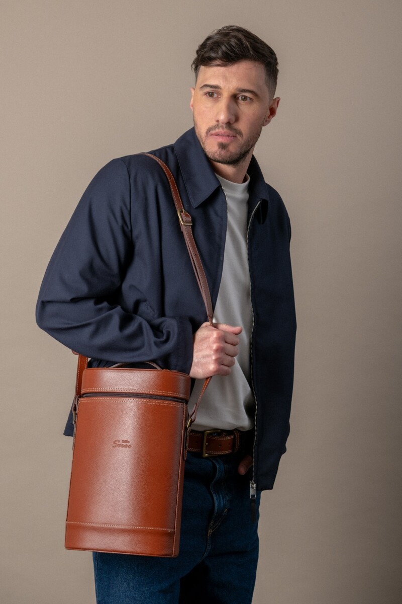 Matera para termos Stanley 100% cuero - Marrón 