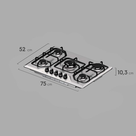 ANAFE ELECTROLUX GAS GRIS 5 HORNALLAS KE5XC