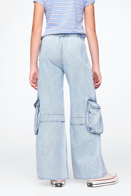 Jean Baggy Niña Light Wash