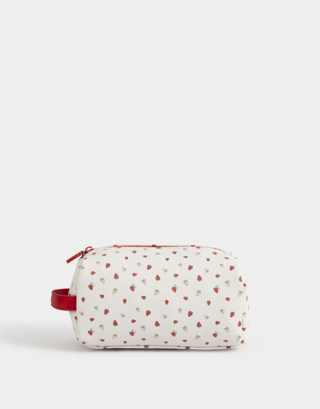 Porta Cosméticos Portacosméticos Estampado - Rosa Viejo