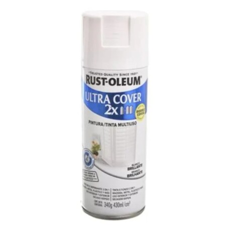 Pintura en Aerosol Blanco Brillante Rust-Oleum Ultra Cover 2X Doble Cubrimiento Pintura en Aerosol Blanco Brillante Rust-Oleum Ultra Cover 2X Doble Cubrimiento