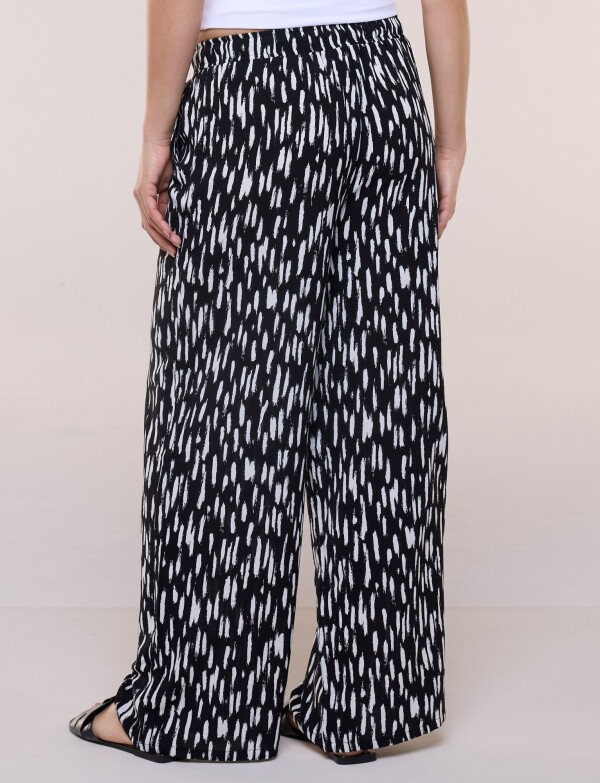 Pantalón Print NEGRO/BLANCO
