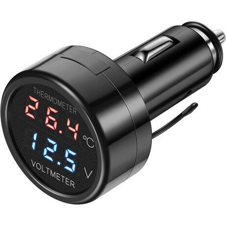 ACCESORIO INTERIOR - CARGADOR USB CON VOLTIMETRO DIGITAL Y TEMPERATURA WESTON ACCESORIO INTERIOR - CARGADOR USB CON VOLTIMETRO DIGITAL Y TEMPERATURA WESTON