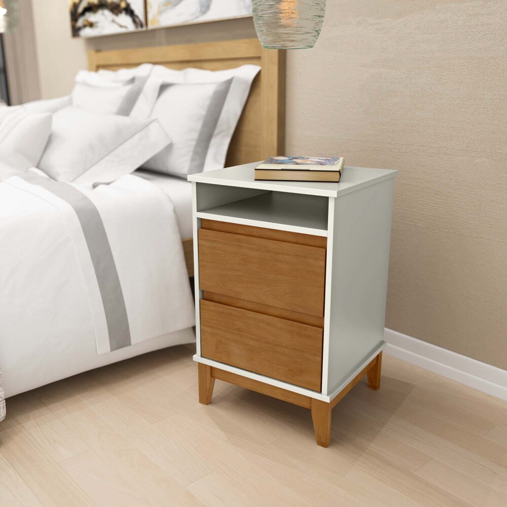 MESA DE LUZ MDF-Y-MADERA MARRON ADAKU