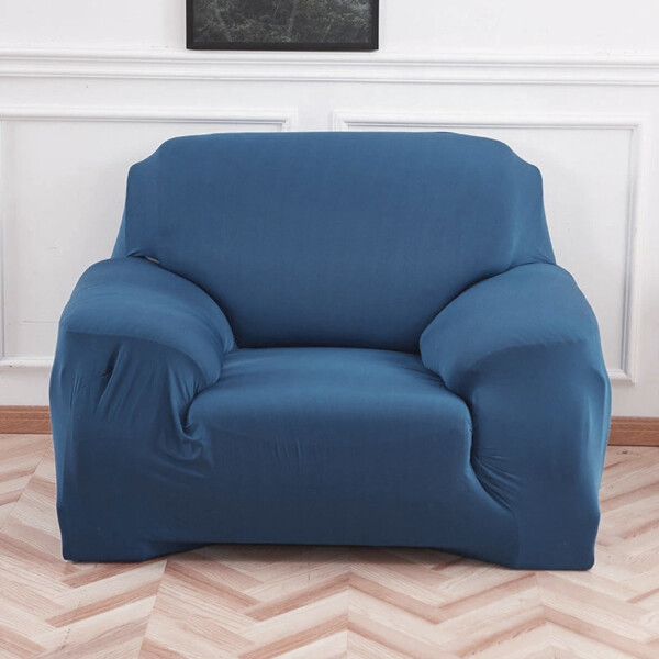 Cubre Sofa Elastico Elastizado Funda 1 Cuerpo Plaza Variante Color Azul Marino