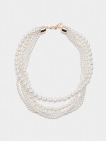 Multicollar De Perlas blanco