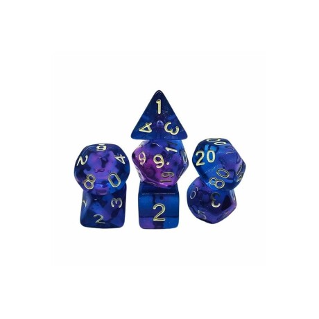 Set de Dados Fusión - Azul y Violeta Set de Dados Fusión - Azul y Violeta