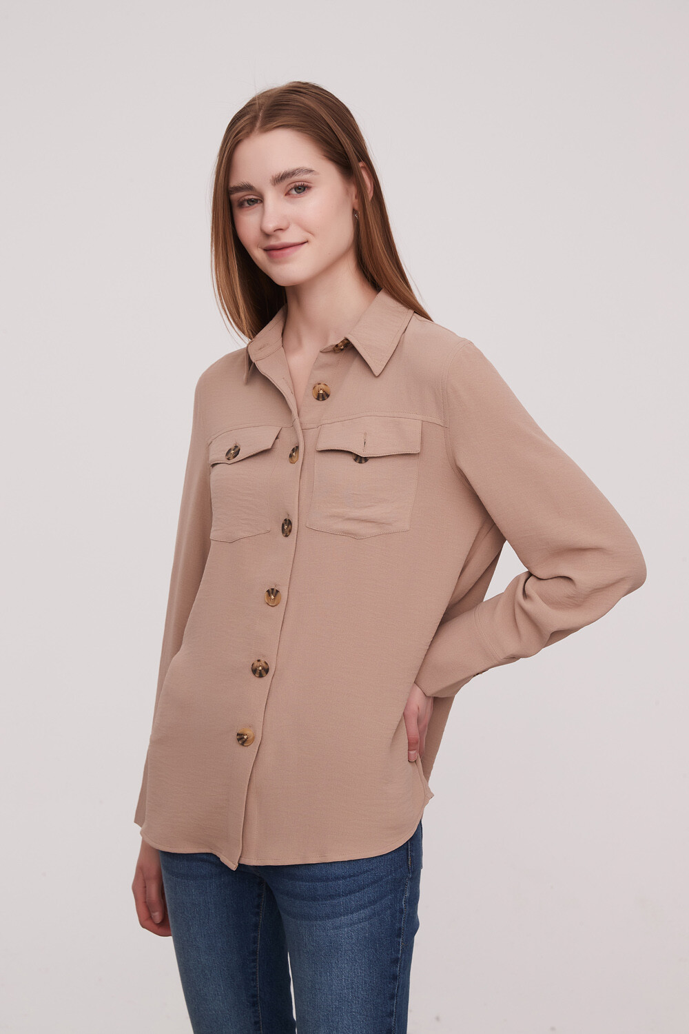 Camisa Kiling Beige Oscuro