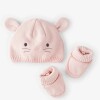 Set Gorro y escarpines de algodón carters rosa