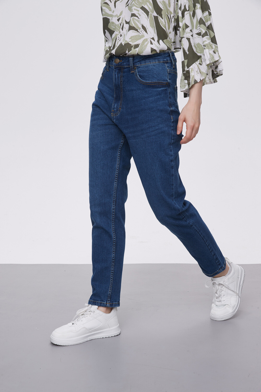 Pantalon Jeaniu Azul Indigo