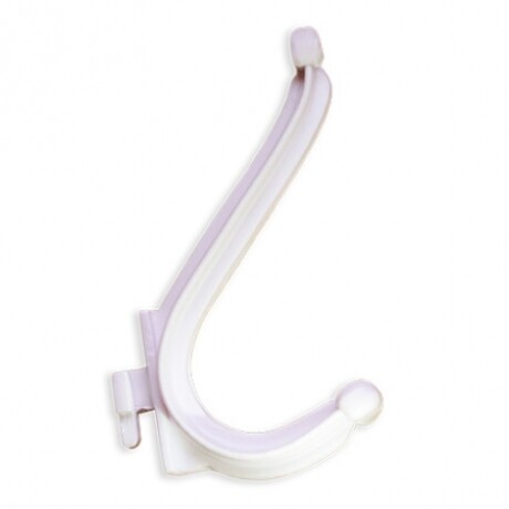 GINYPLAS ACCESORIO PARA BAÑO PERCHA DOBLE BLANCA Ginyplas Accesorio Para Baño Percha Doble Blanca