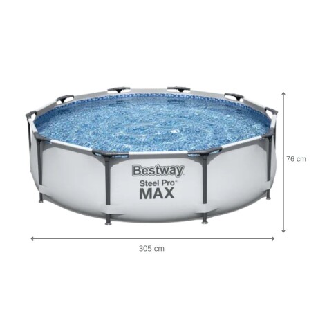 Piscina Estructural Bestway Steel Pro Max 305x76cm 4678L Piscina Estructural Bestway Steel Pro Max 305x76cm 4678L