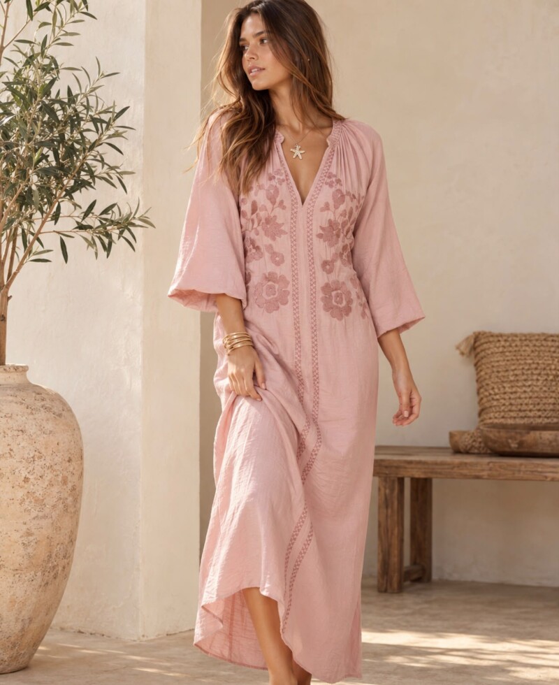 Vestido Savia rosa