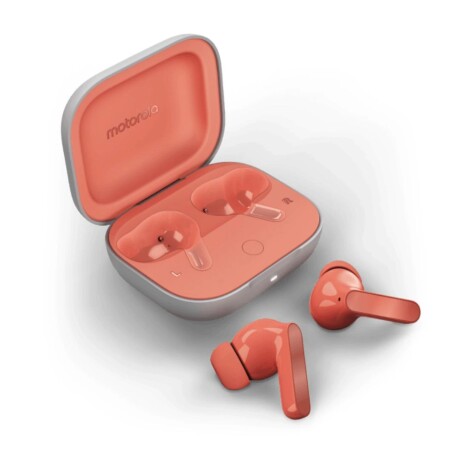 AURICULARES MOTOROLA MOTOBUDS Auriculares Inalámbricos MOTOROLA MotoBuds BT Cancelación De Ruido - Rosa Durazno