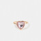 Anillos Chicos Strass Corazón Anillo Con Corazón - Dorado