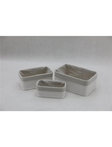 CESTO REC BAMBÚ FORRADO TELA 24X14X10CM BCO CESTO REC BAMBÚ FORRADO TELA 24X14X10CM BCO